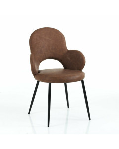 Tomasucci sedia elisabeth old brown set da 4