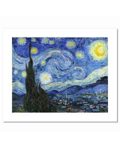Niik stampa su tela la notte stellata di vincent van gogh 120x95cm poster quadro canvas
