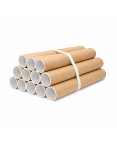 12 tubi di cartone per spedizioni 35 x 7 cm con tappi A4 A3
