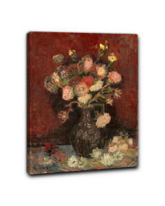 Niik quadro vaso di aster e gladioli di vincent van gogh