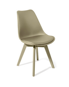 Tomasucci sedia kiki evo sand set da 4