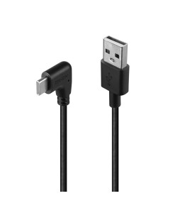 Lindy 32001 Cavo USB 2.0 da tipo A a tipo C coc angolo a 90°, 1m