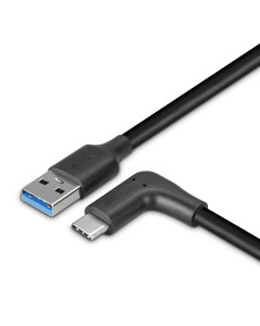 Lindy 32012 Cavo USB 3.2 tipo A a tipo C ad angolo di 90°, 10Gbps, 0.5m