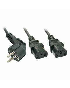 Lindy 30048 Cavo di alimentazione a Y Schuko a 2 x IEC C13, 2m
