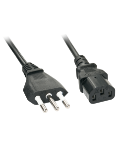 Lindy 30411 Cavo alimentazione IEC-C13 spina italiana, 0,7m