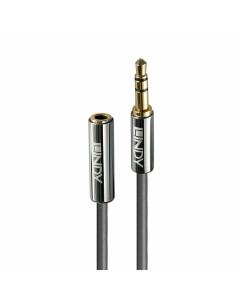 Lindy 35326 Prolunga Audio 3.5mm Cromo Line, 0.5m
