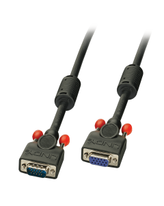 Lindy 36392 Prolunga VGA nera, 1m