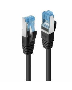 Lindy 47411 Cavo di Rete Cat.6A S/FTP TPE Nero, 0.5m