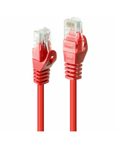 Lindy 48180 Cavo di Rete Cat.6 U/UTP Rosso, 0.3m